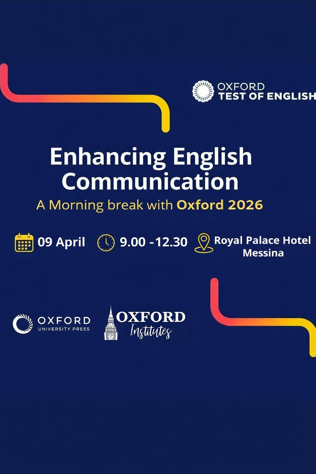 Enhancing English Communication: appuntamento a Messina il 09 aprile 2026